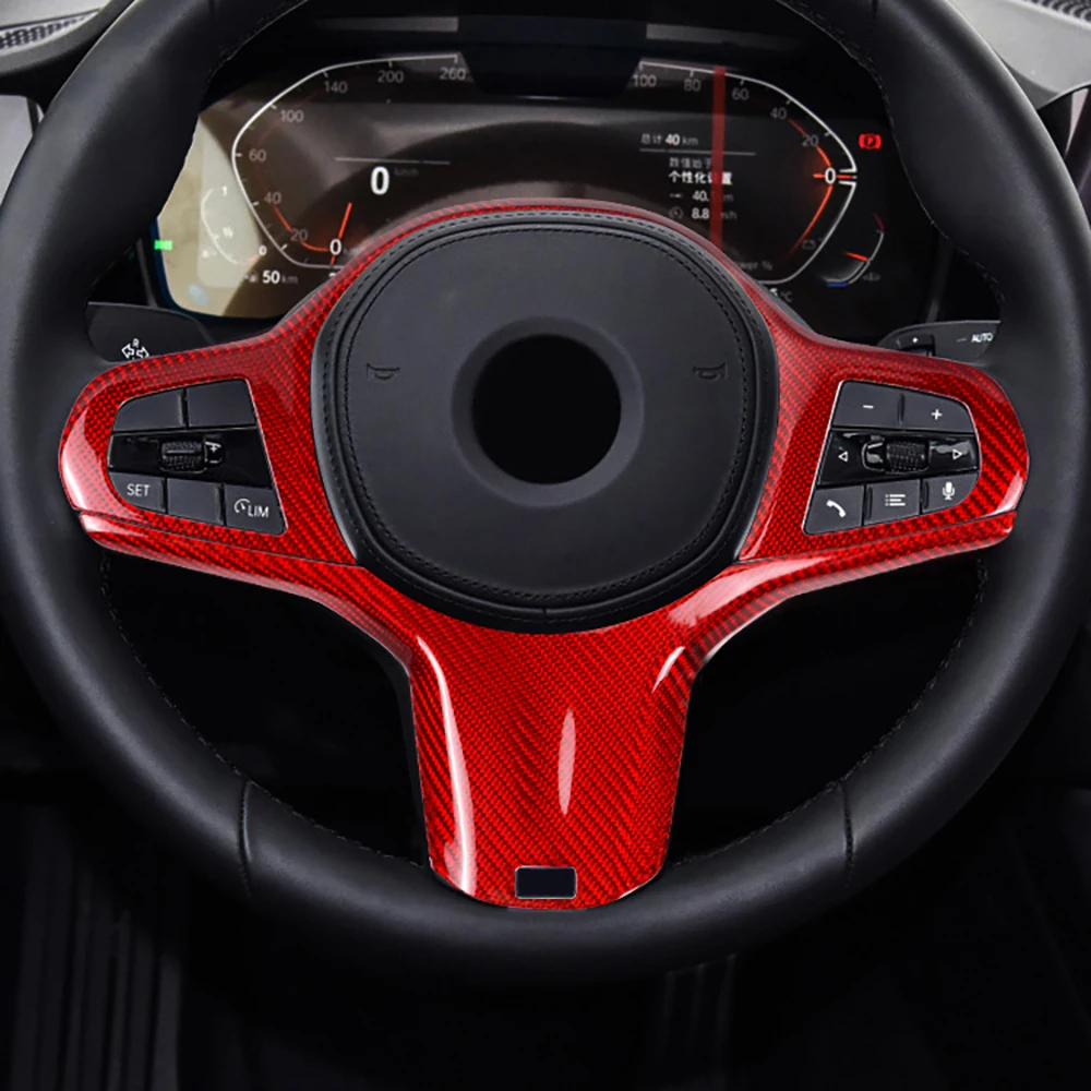 

Dry Carbon Fiber Car Interior Accessories Steering Wheel Button Frame for BMW 3 Series M Drive G20 Z4 G29 Car Styling Interior