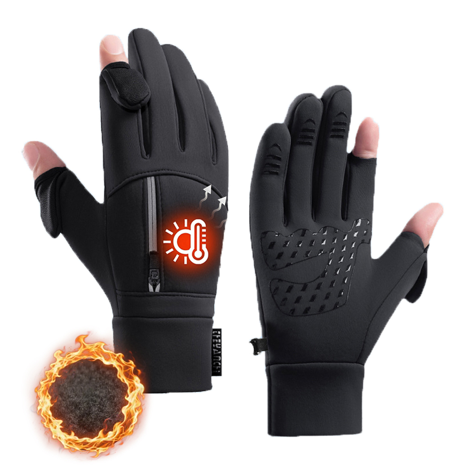  Winter Waterproof Windproof Sports Gloves Non-Slip Strong Grip Touchscreen For Men Women Outdoor Cycling Skiing Running Moving 
