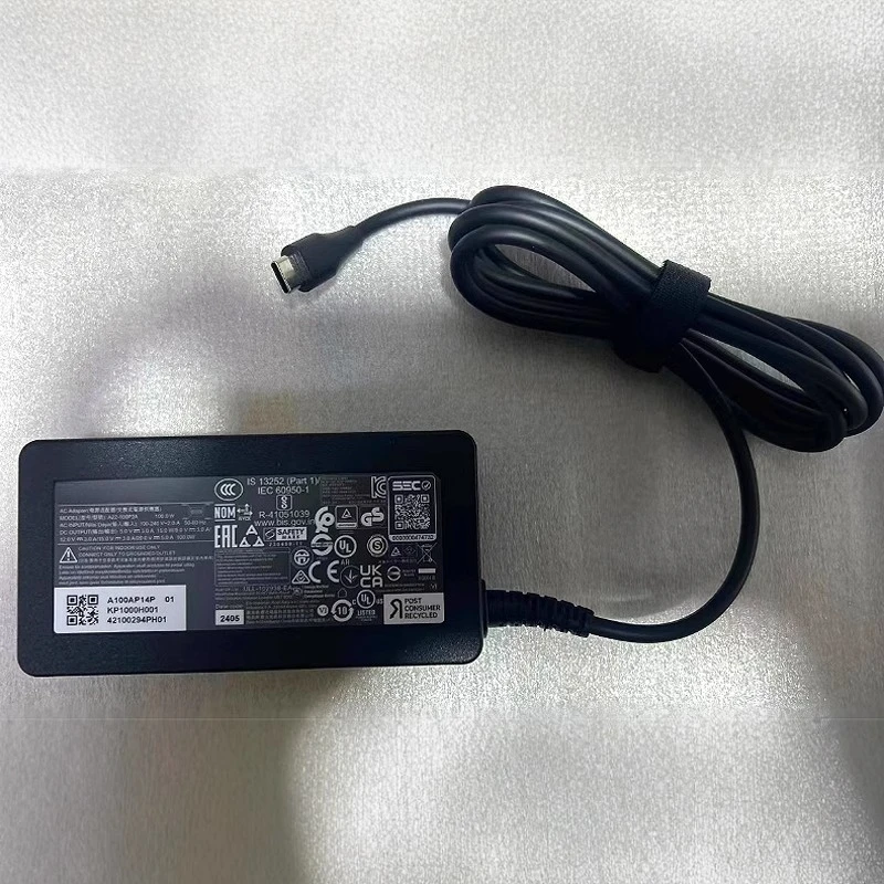 

A22-100P2A For Acer 20.0V 5.0A 100.0W USB TYPE-C Charging Source Adapter