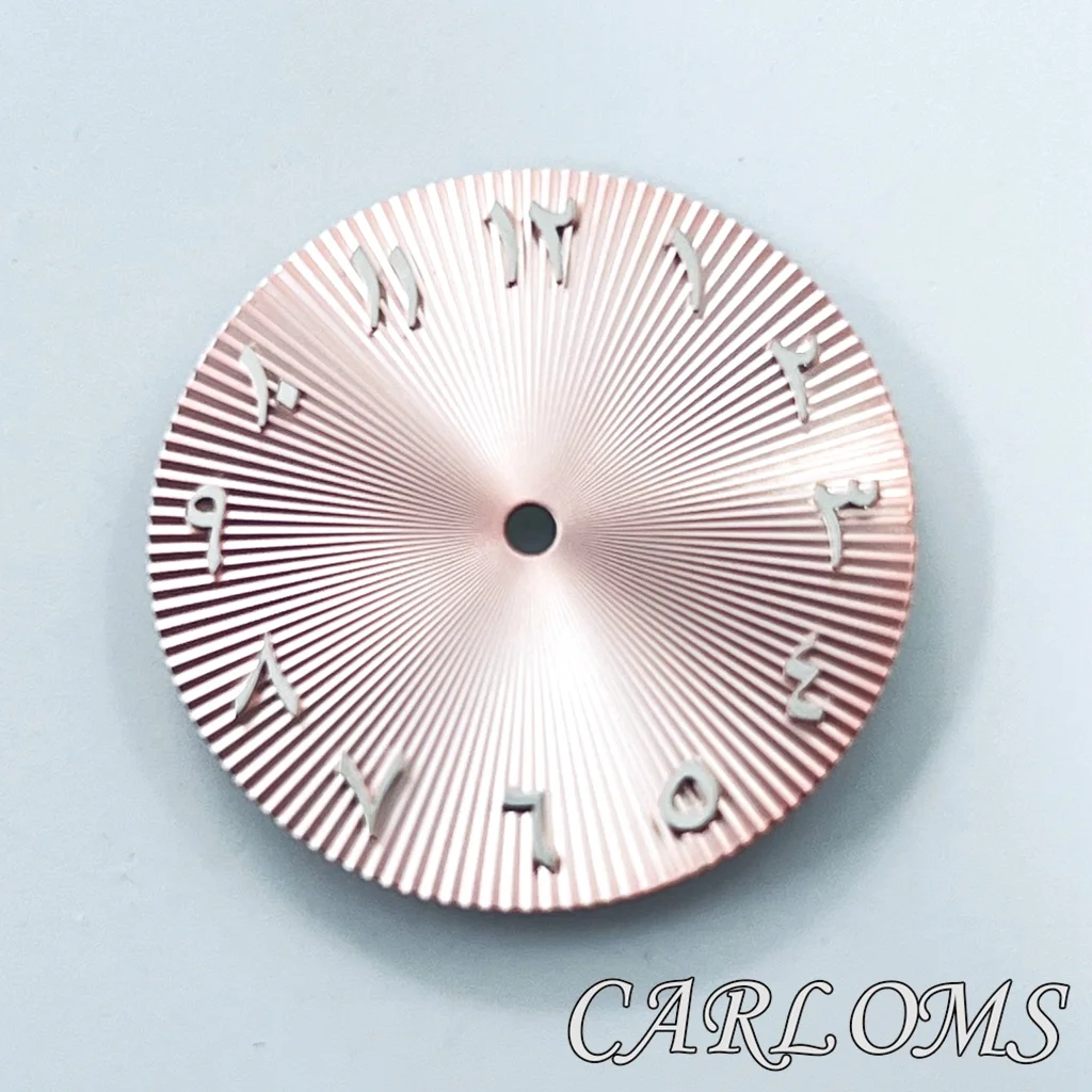 アラビア数字の時計ダイヤル,3と3.8日付の王冠,時計部品の顔,28.5mm,nh35