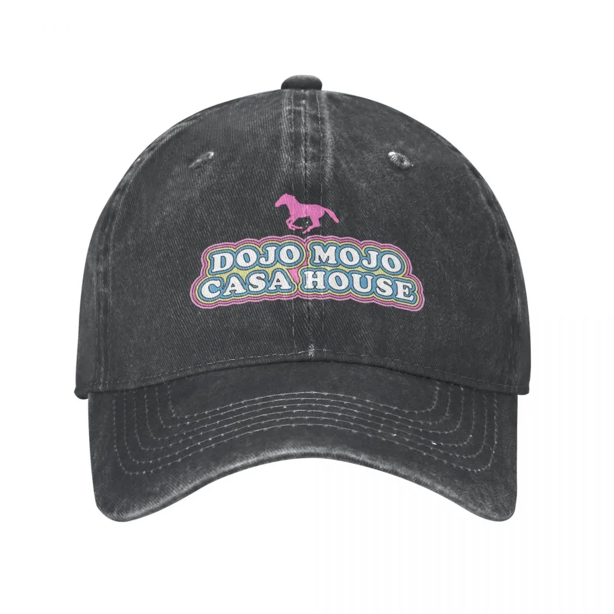 Ryan Gosling Horses Mojo Dojo Casa House Merch Men Women Hat Distressed Denim Caps Hat Retro Outdoor Activities Gift Headwear