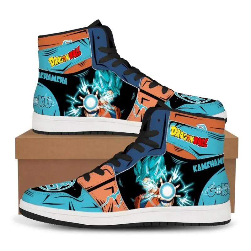 Dragon Ball Anime High Top Shoes Leisure Male Female Basketball Shoes Sneakers Gogeta Couple Shoes Customizable Festival Gift