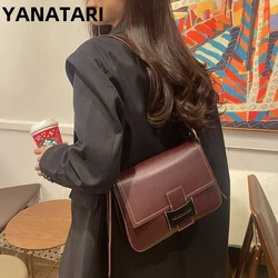 Luxury handbags female crossbody bags small square shoulder bag mom women bags new fashion 2023 genuine cowhide leather satchel