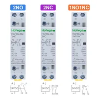 Sediнтактор HCH8s-25 Contactor de CA Modular 25A 2P 2NO 2NC 1NO1NC 50Hz DC24V AC110V 220V Contactor doméstico automático tipo carril Din