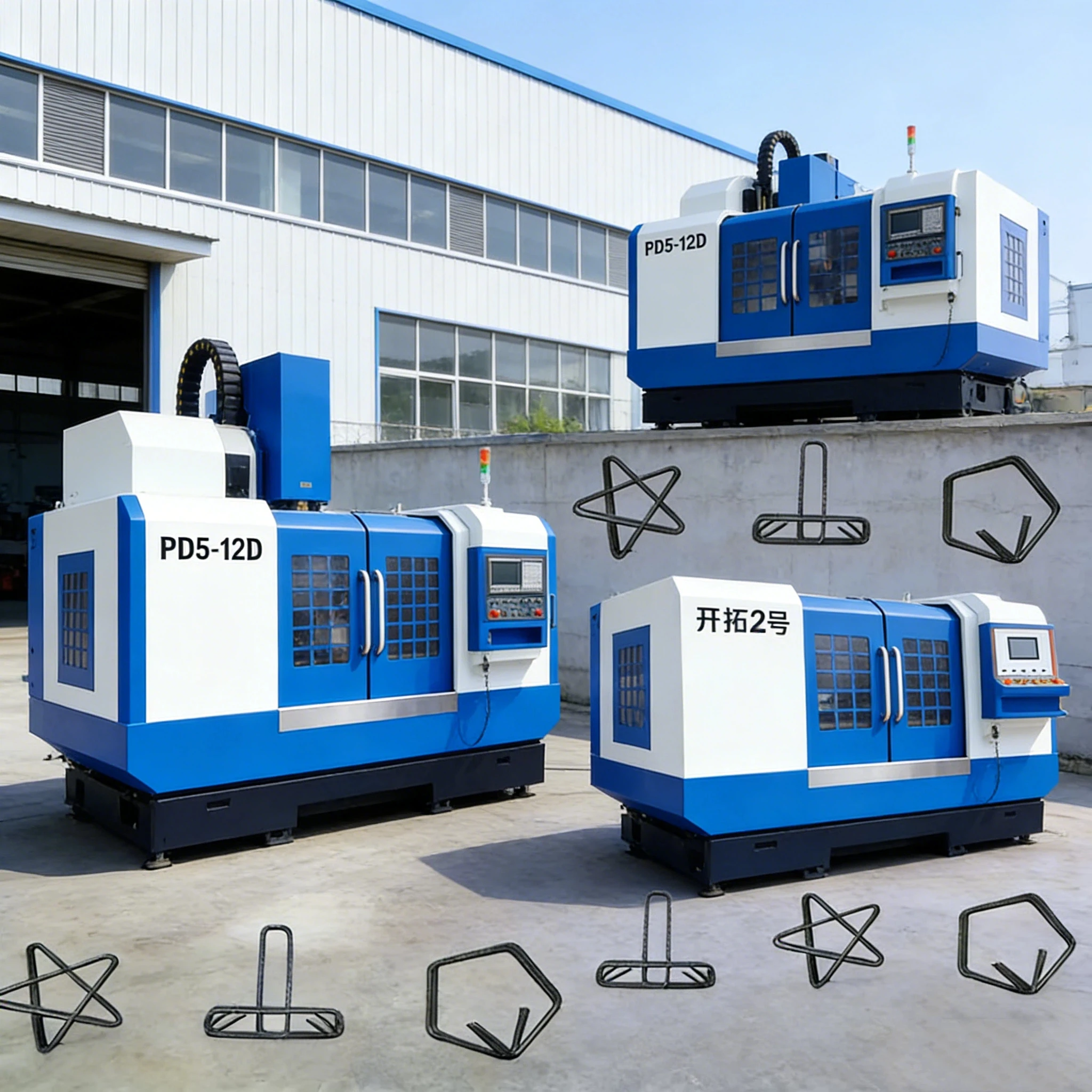 CNC Stirrup Bender Hoop Steel Bending Machine Automatic hoop bending machine panel cnc five head hoop bending machine customized