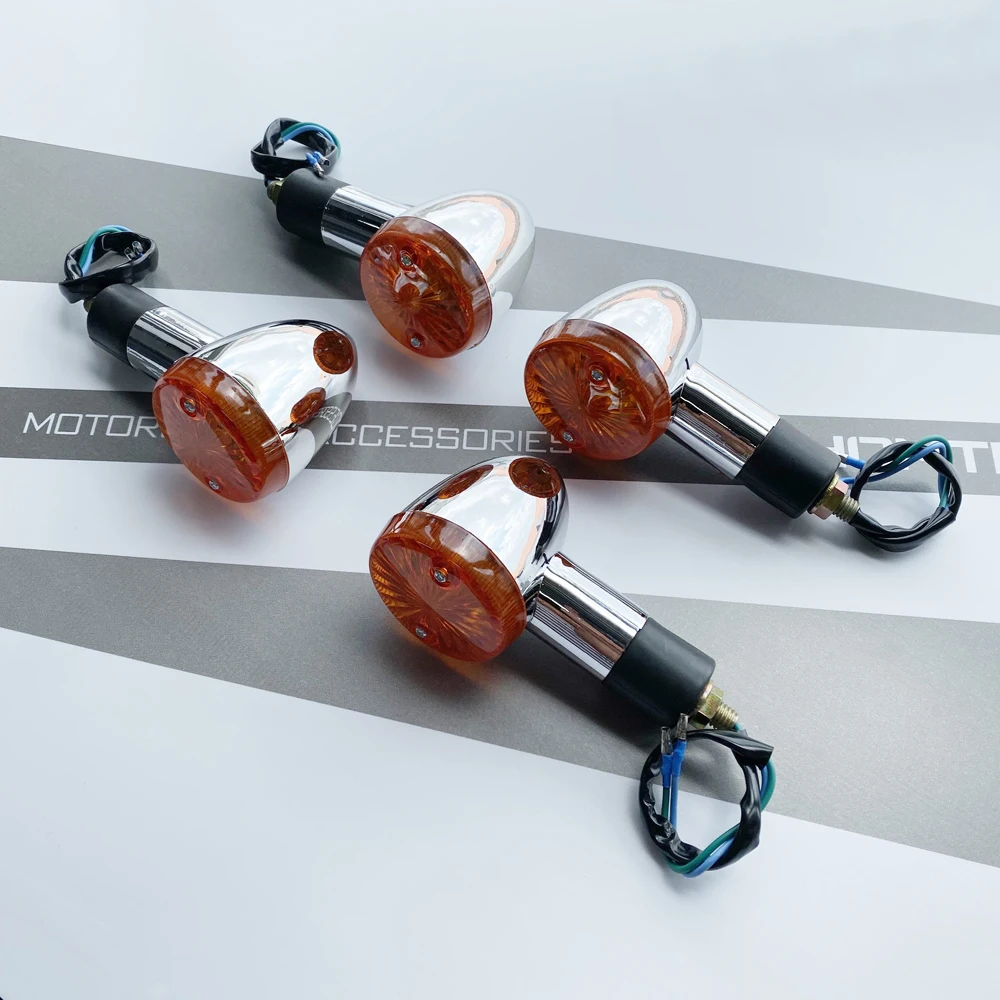 لهوندا الظل الروح ايرو VT700 VT750 VT1100/سوزوكي الدخيل Volusia VS VL 700 750 800 1400 4x دراجة نارية رصاصة بدوره إشارات