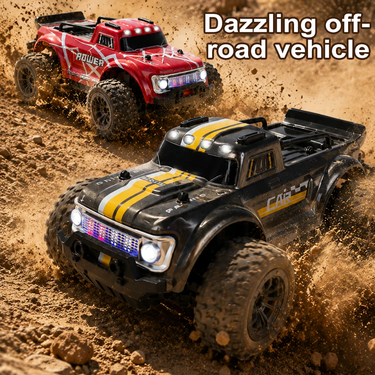 S923 2.4GHz RC Monster Truck All Terrain Waterproof Durable Anticollision Bigfoot Kids Electric Toy For Boys Outdoor Racing Gift