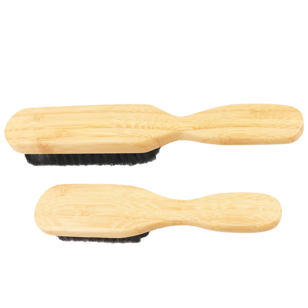 

2pcs Barber Hairdressing Brush Set Lightweight Shredded Hair Cleaning Tool For Beard Grooming Men Face Shaving Salon Use