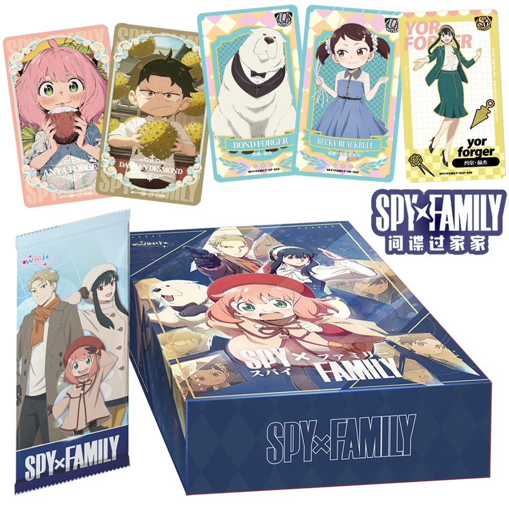 Original SPY×FAMILY Card For Child Becky Blackbell Yor Forger Family Funny Classic Anime Limited Game Collection Card Table Toys