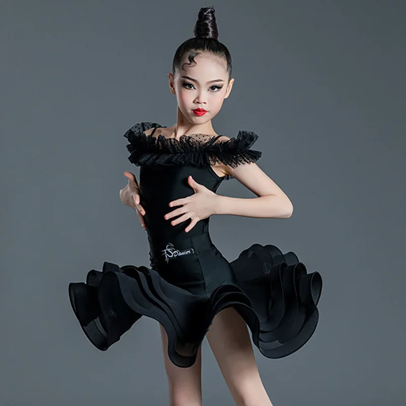 black-summer-off-shoulder-bodysuit-and-larger-fishbone-skirts-latin-dancewear-children-girls-practice-group-costume