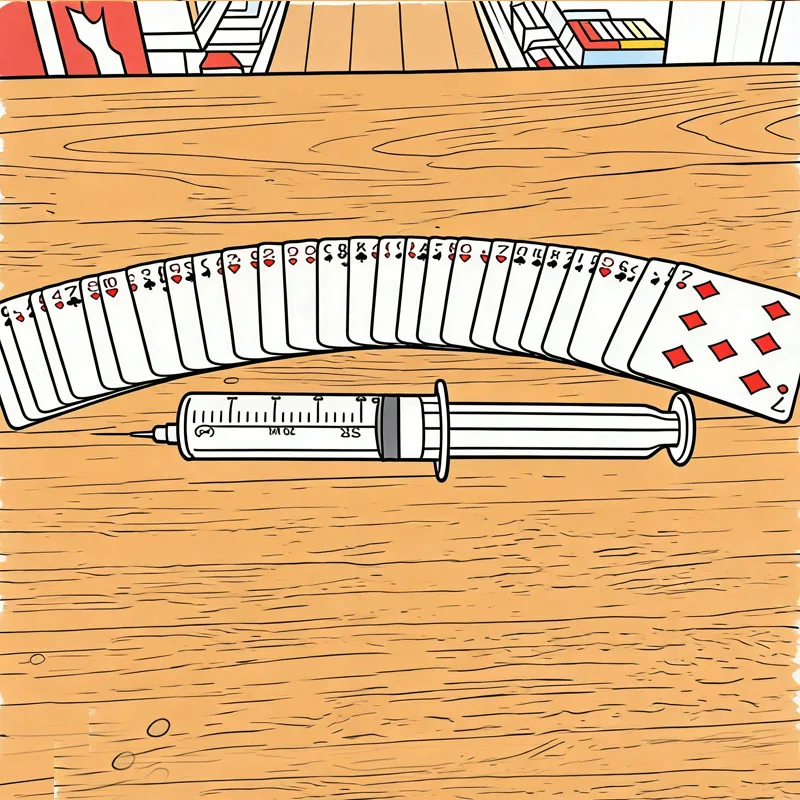 

Vascular Spell Magic Tricks Bill or Chosen Playing Card Appearing in Syringe Close-up Street Illusions Gimmicks Mentalism Props