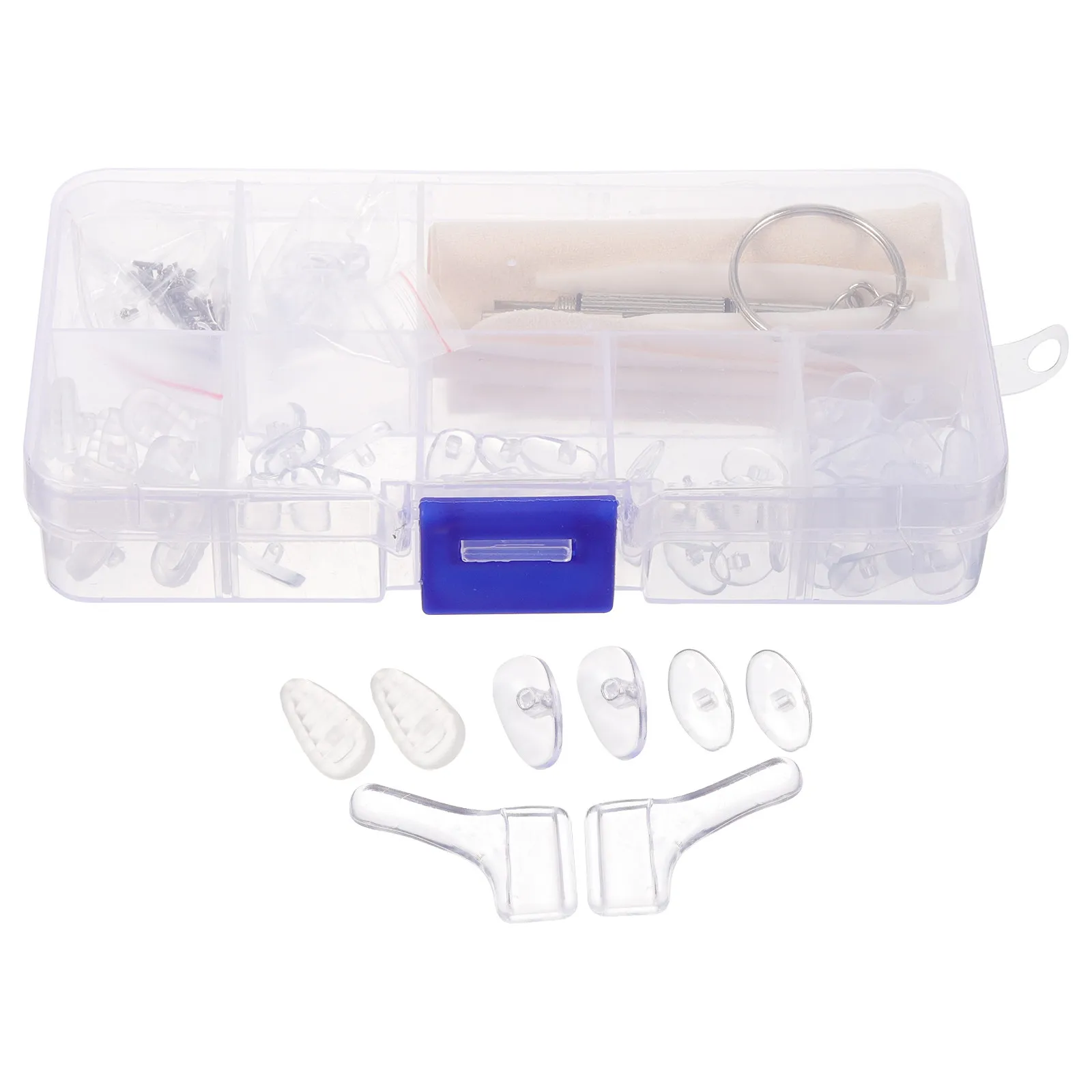 

1Set Eyeglass Nose Pads Silicone Soft Non-Slip Nose Bridge Pads for Glasses Comfort Fit No Pain Red Mark Free Eyewear