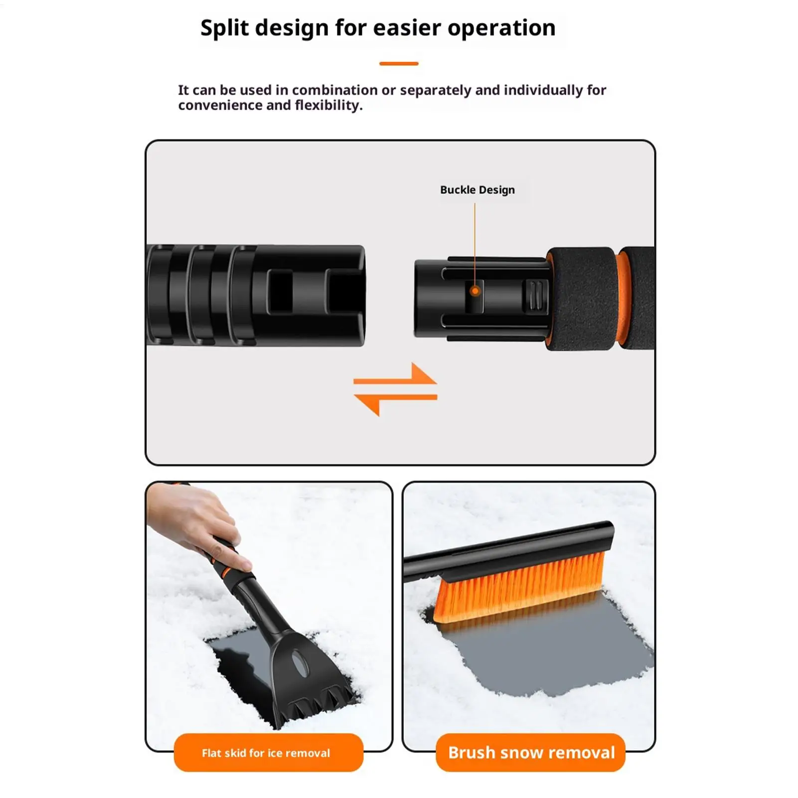 

Автомобильный скребок для льда, чистый скребок для снега, щетка для снега с ракелем для зимы, снега, льда, мороз, грузовика, внедорожника, окна, лобовое стекло автомобиля