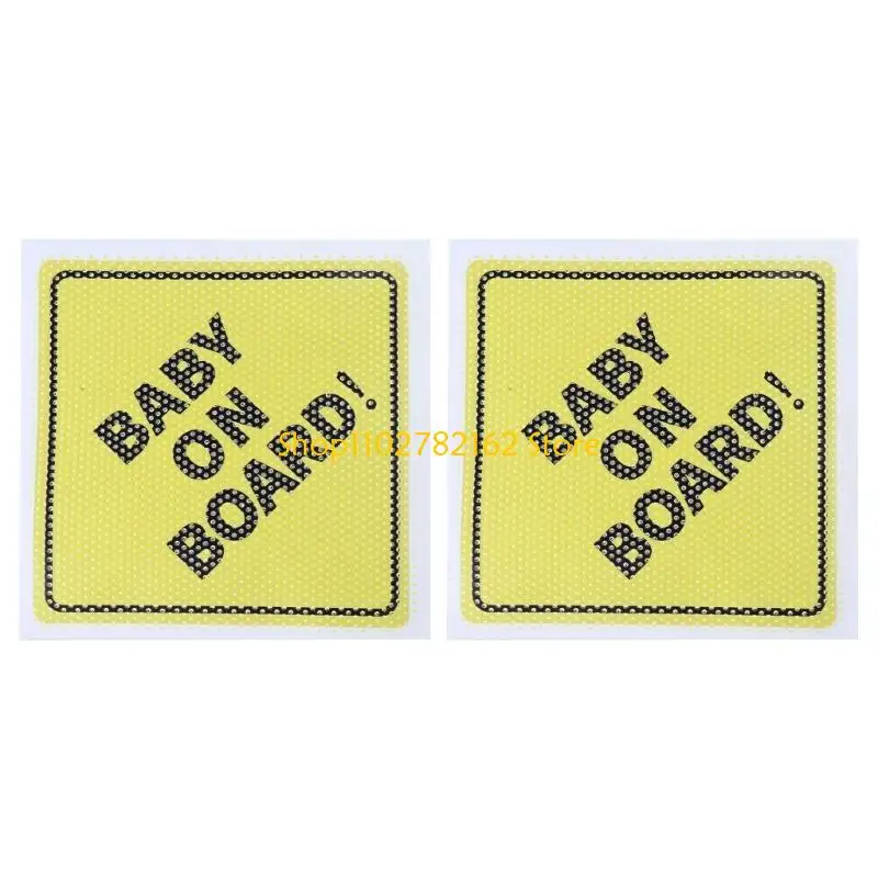 

547B Baby on Boards Signage Reflective & Waterproof Stickers Easy Peeling Car Sticker Easy to Apply Upgrades for Family Vehicles