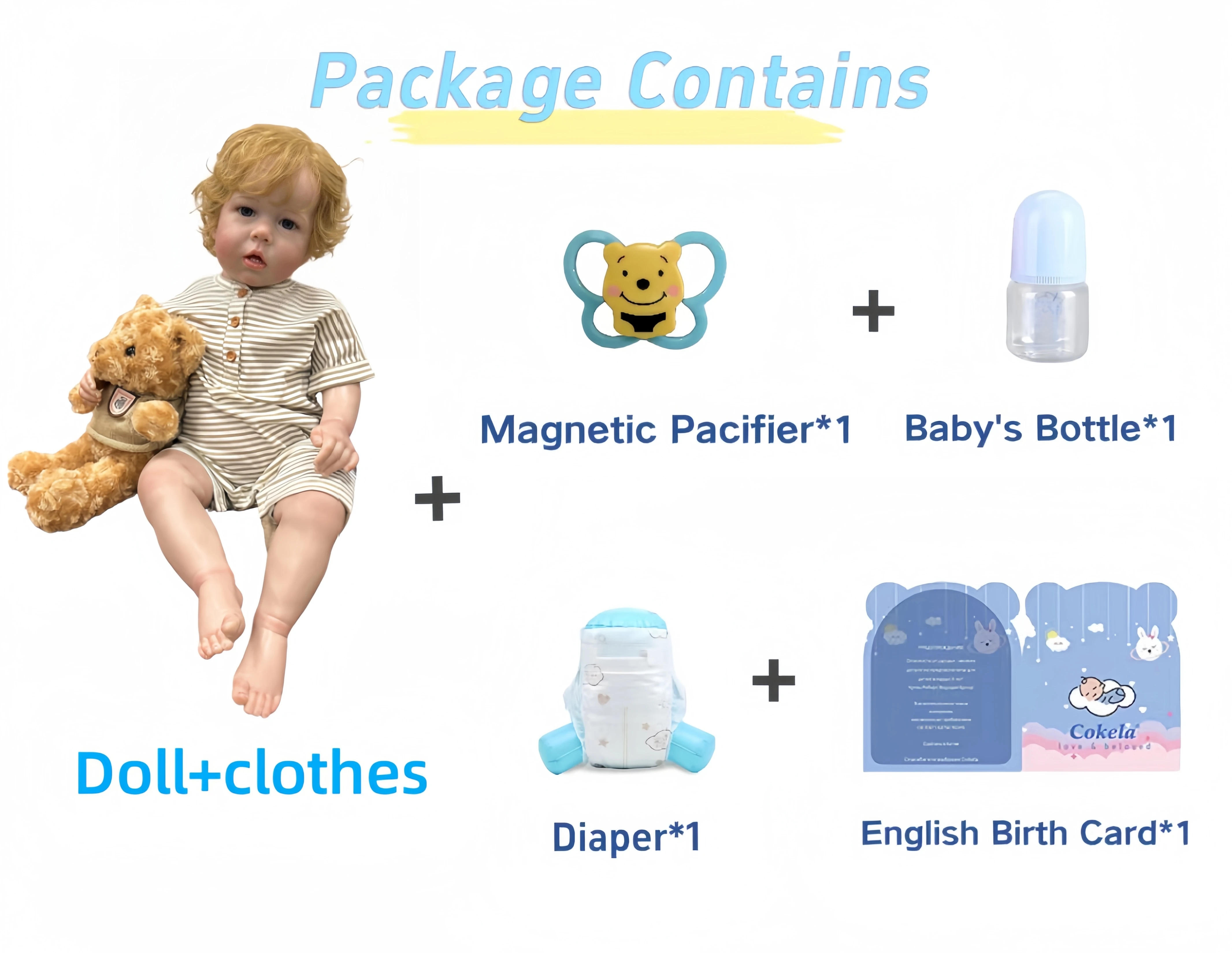 28 zoll/70 cm 3D Haut Handgemachte Weiche Silikon Reborn Cokela Puppe Spielzeug Für Mädchen Realistische Blonde Kleinkind junge Kunst Bebe Gig Größe