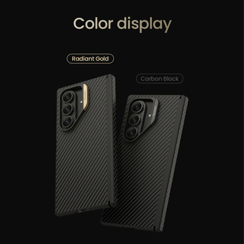 For Samsung Galaxy Z Fold 7, NILLKIN Synthetic Fiber Magnetic Case, Aramid Fiber Weave, Upgraded MagSafe, Aluminum Alloy Accents