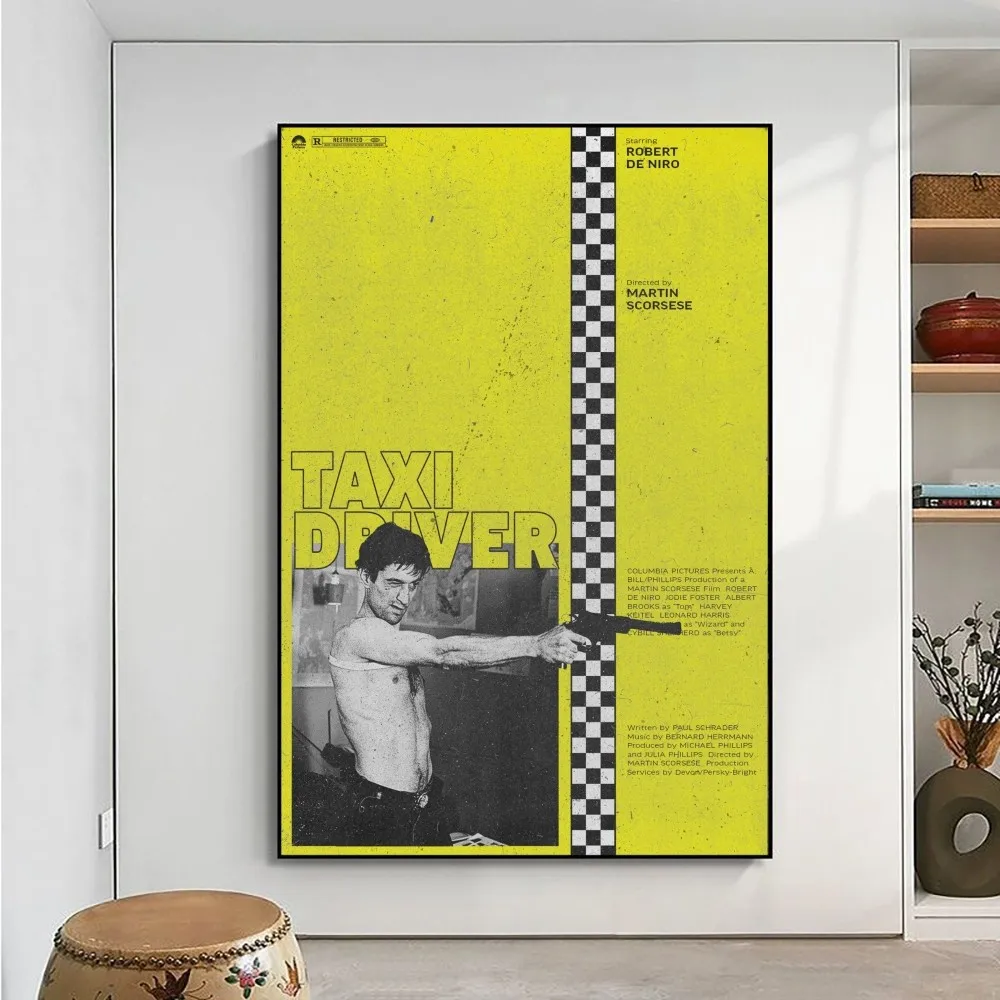 Taxi Driver Movie Poster No Framed Poster Kraft Club Bar Paper Vintage Poster Wall Art Painting Bedroom Study Stickers