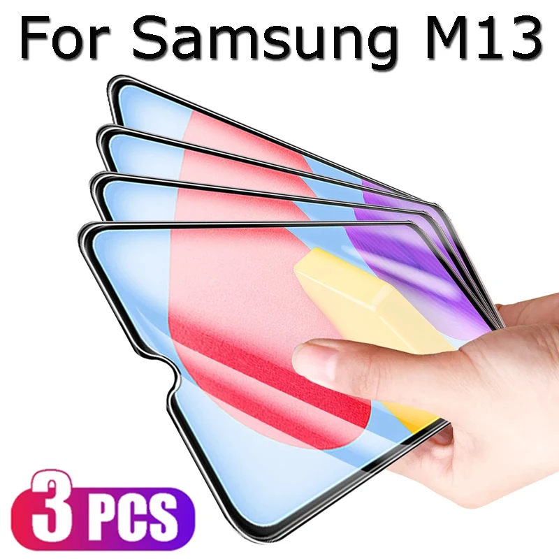 Para samsung galaxy m13 5g protetor de tela vidro temperado transparente m13 9h dureza película protetora terno para samsung m13 2022