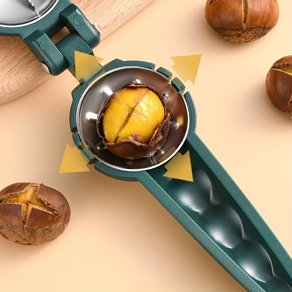 Chestnut and Walnut Cracker Nut Tools for Home Use, Chestnut Shell Opening Tool Four Colors to Choose from Walnut And Nut Peel
