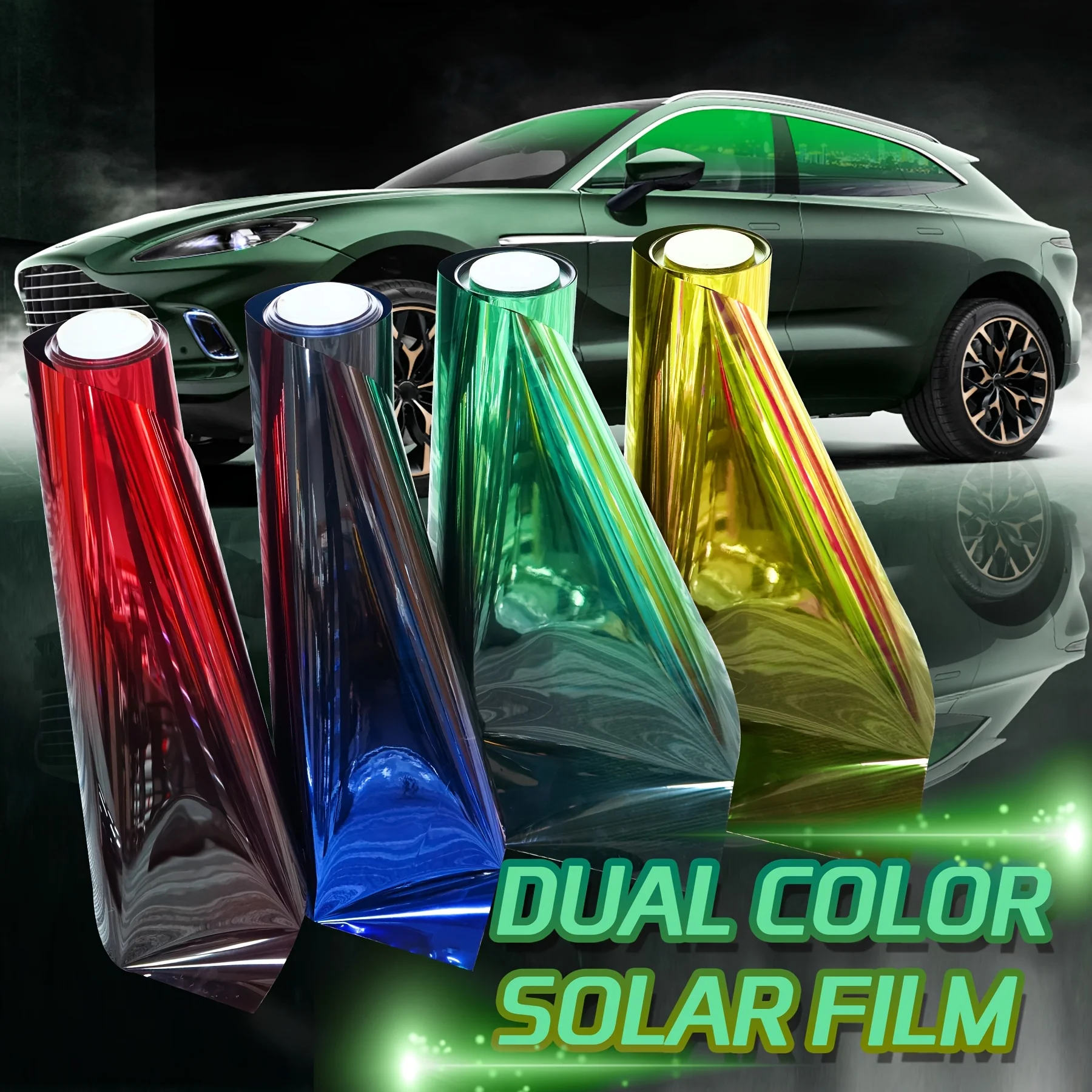 50cmX2M Solar Window Tint Film Heat Insulation Color Changing Film explosion-proof Sunshade Protector film Universal Windshield