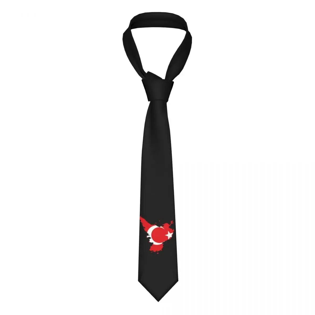 Fashion Peace Turkey Flag Necktie Men Customized Silk Business Tie