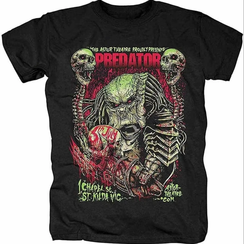 Summer clothing cotton printed sports top The Predator sci-fi movieT-shirt Alien vs Predator AVP Alien vs Predator men's T-shirt