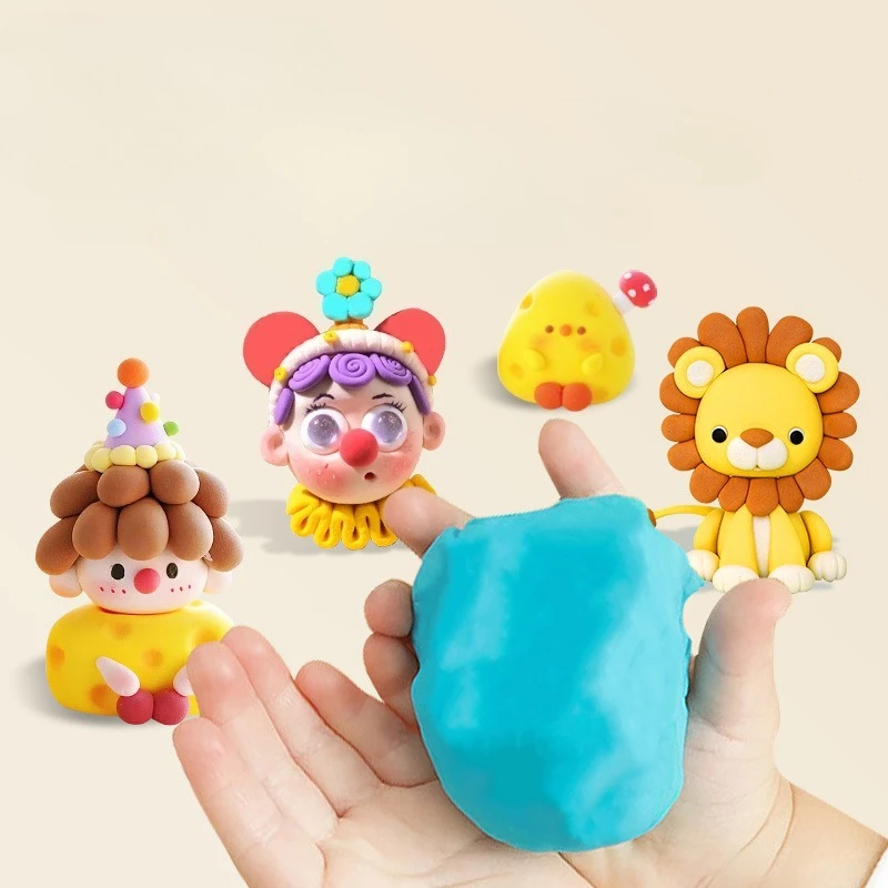 100g Colorful DIY Ultra Light Clay Kindergarten Handmade Environmentally Friendly and Safe Rubber Clay for Children