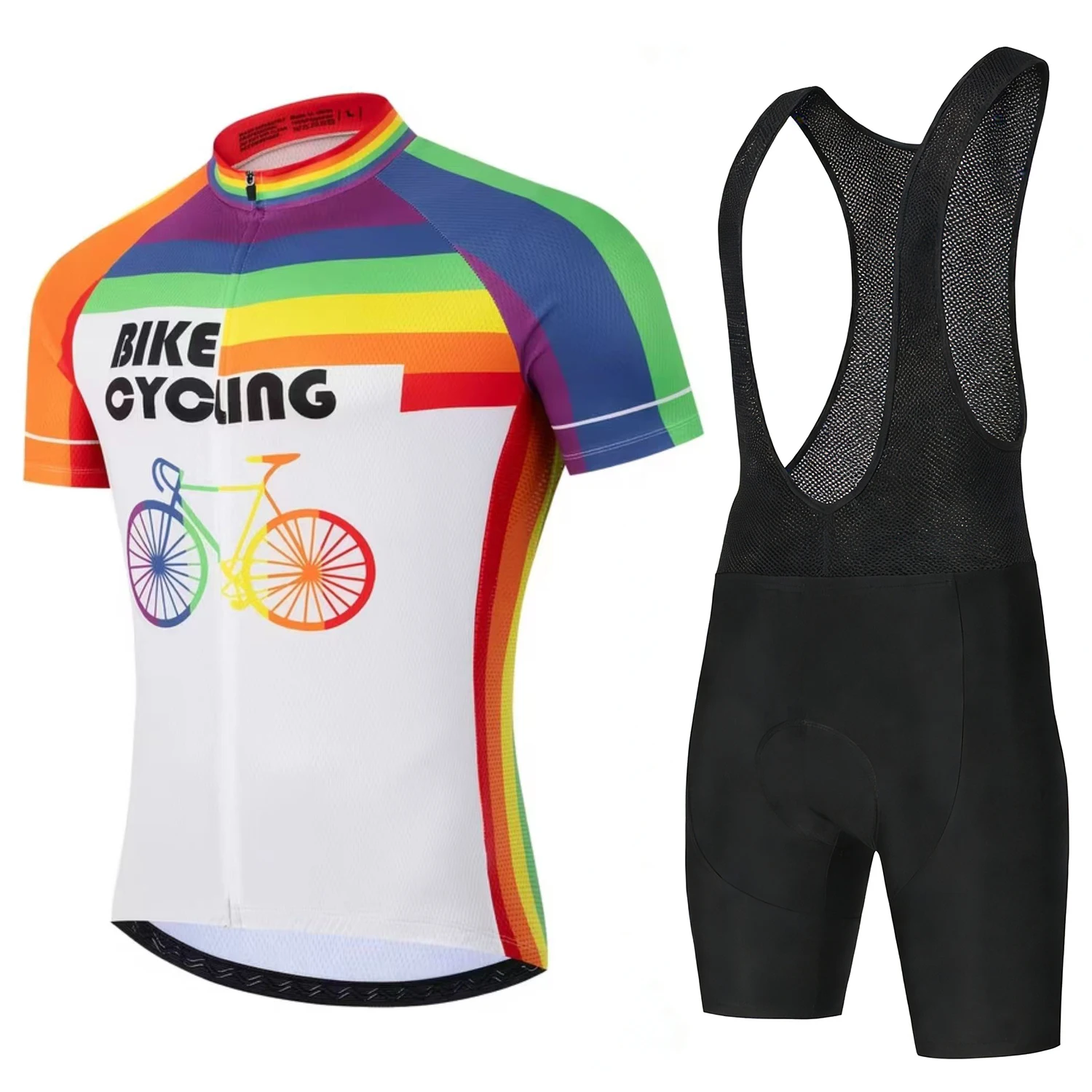 

Mountain Bikes Men's Cycling Pants Man Mtb Bicycle Clothing Sports Sets for Men Mens Cycling Clothes Summer Team Set Bib Shorts