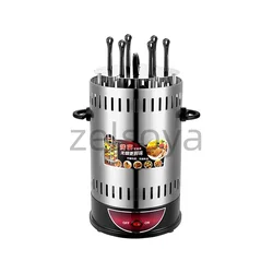 Smokeless automatic rotary BBQ electromechanical grill Electric skewer oven Household skewer grill oven barbecue pot