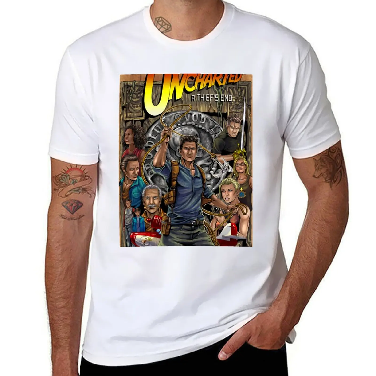 Uncharted Members T-Shirt man t shirts for men man t shirts graphic T-Shirt