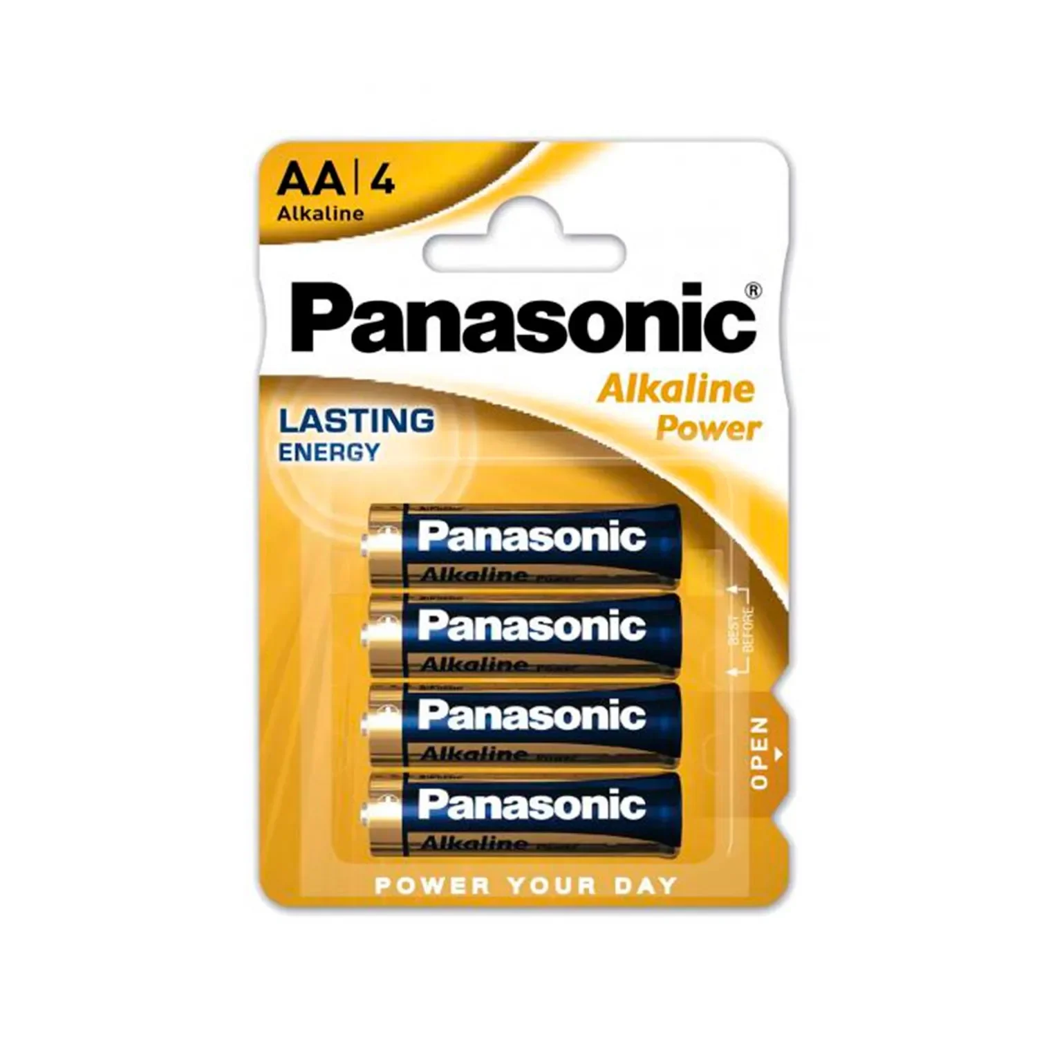 48 Pilas Panasonic 1,5V AA alkalinas power LR06 larga duracion