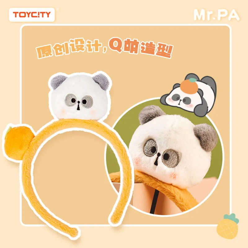 TOYCITY Mr.pa Panda Fruit Headband Action Figure Kawaii Dolls for Girls Toy Peripheral Gifts