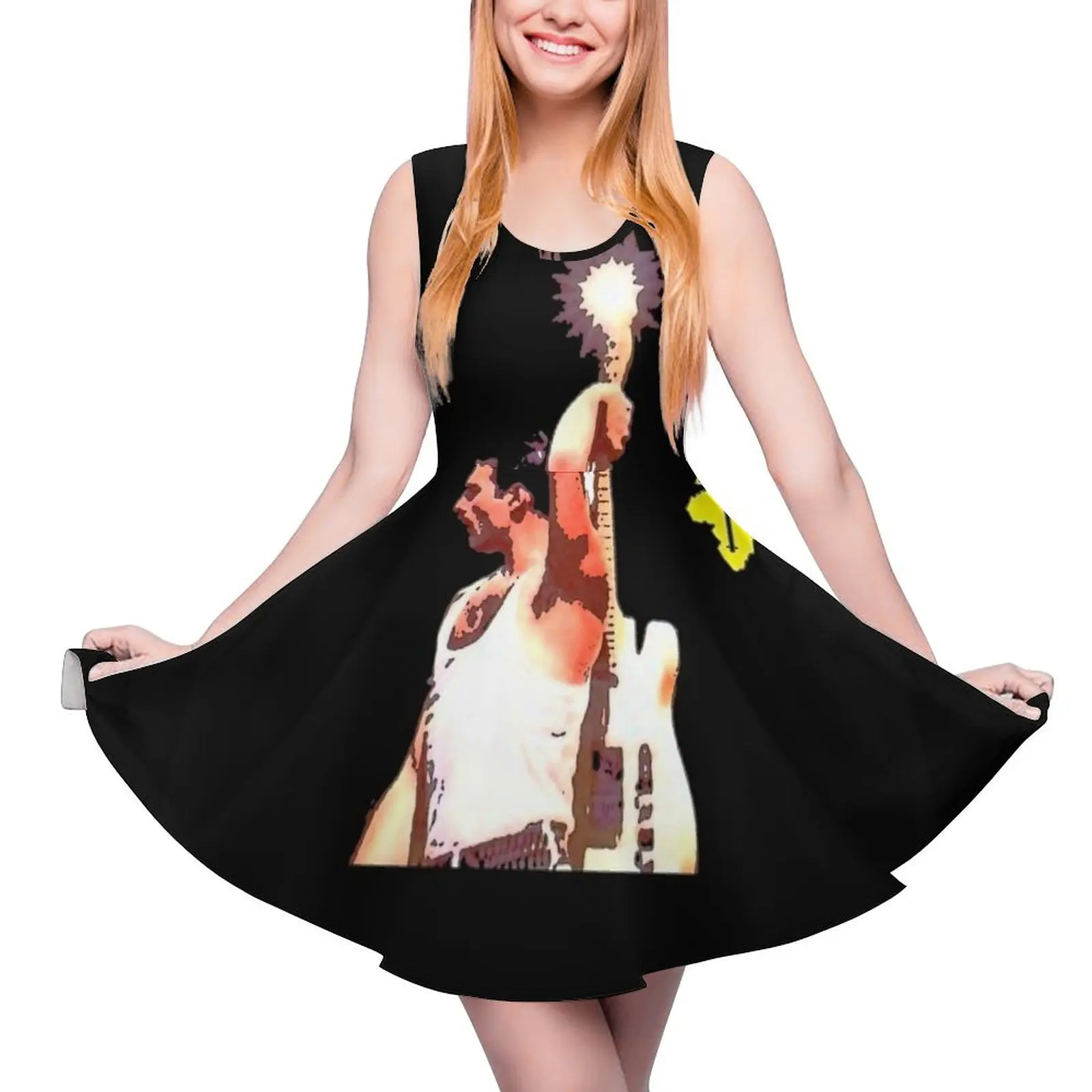 

Live Aid Freddie guitar Sleeveless Dress summer dress woman 2024 dress women summer 2024 luxury dresses