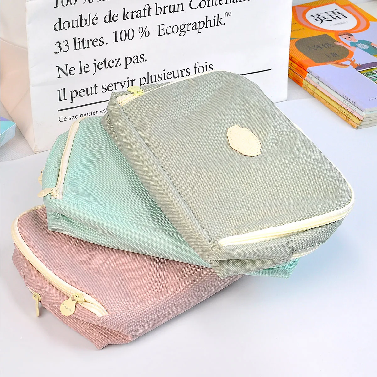 New Portable Pencil Case New Pencil Bag Large Capacity Pencil Case Stationery Kawaii Pencil Case Back To School Season image 5