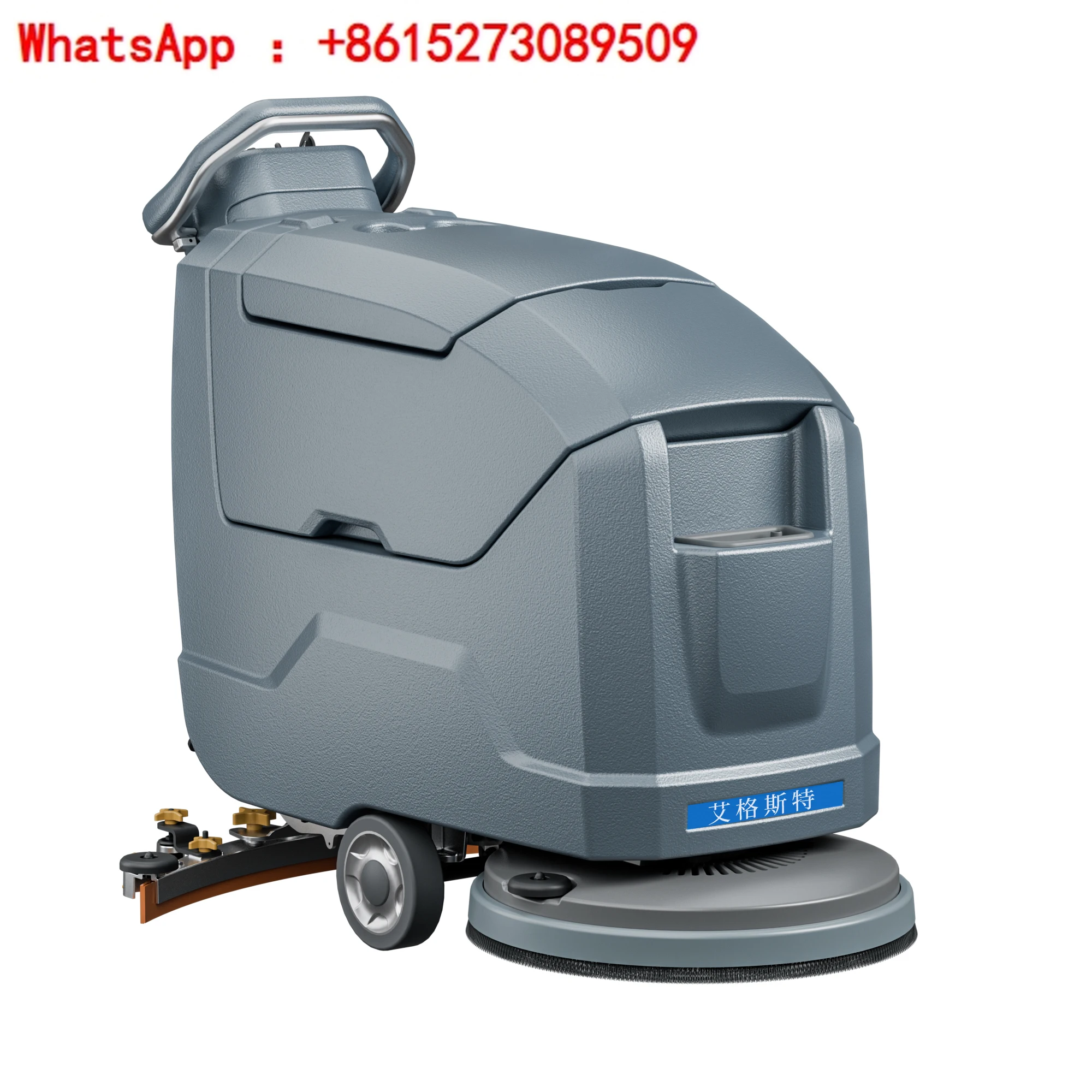 

Industrial hand push floor scrubber with automatic cleaning, mopping, suction, sweeping and cleaning integrated system