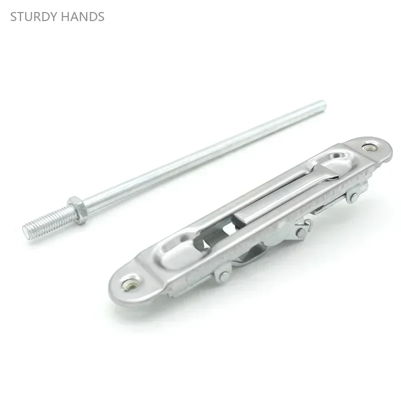 2PCS stainless steel fireproof door latch old-fashioned anti-theft double opening  concealed fire door latch Door Bolts