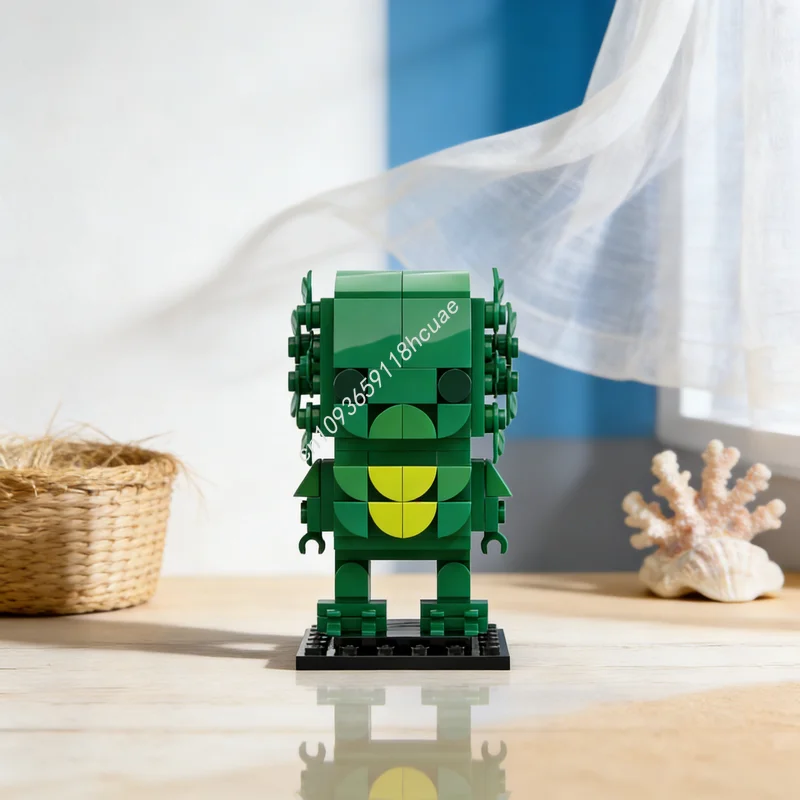 

111pcs MOC Brickheadz Gill Man Model Building Blocks Construction Toys DIY Assemble Christmas Gift Education Brick Creative Idea
