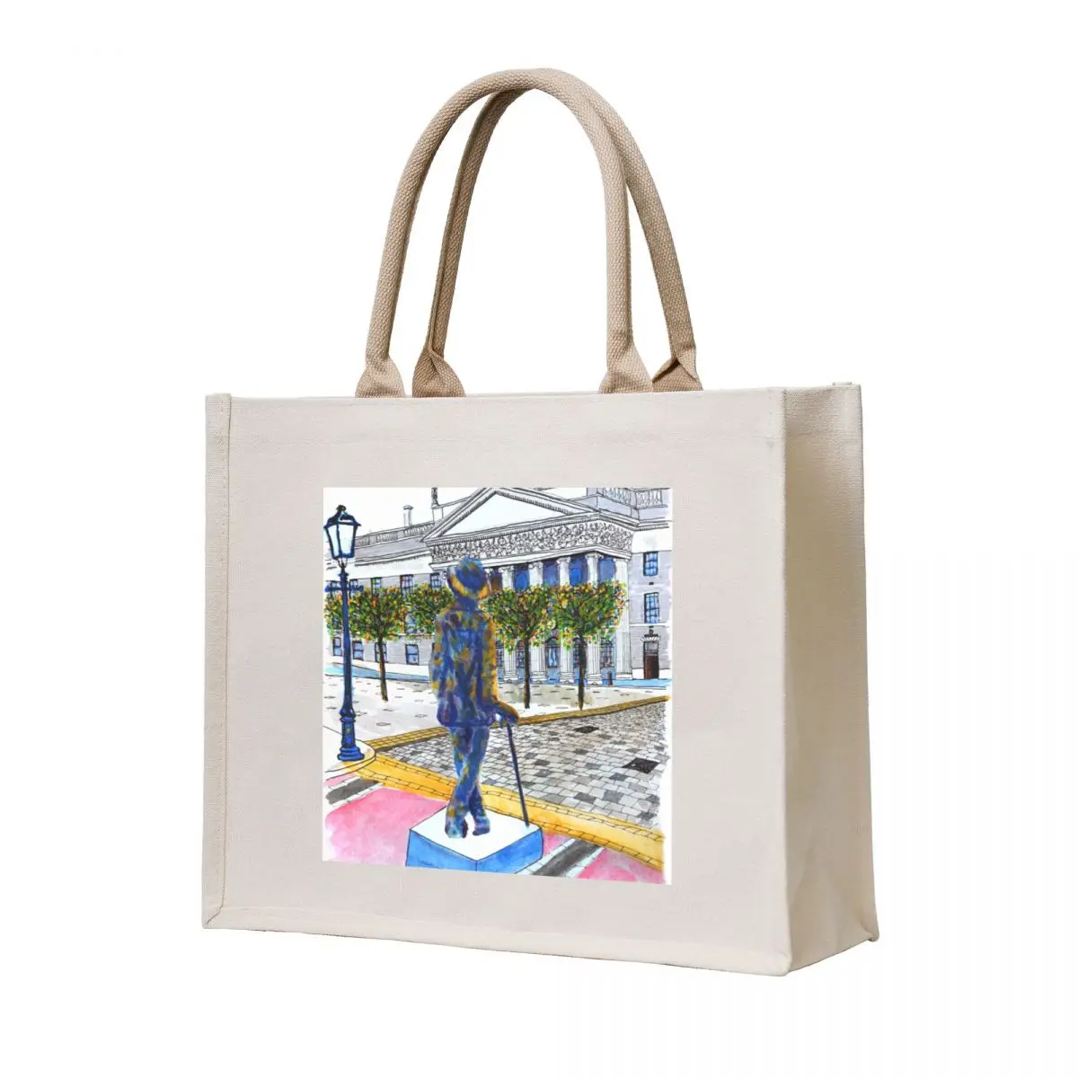 

James Joyce and the GPO (Dublin, Ireland) Tote Bag reusable shopping bags Big bag women the tote bag