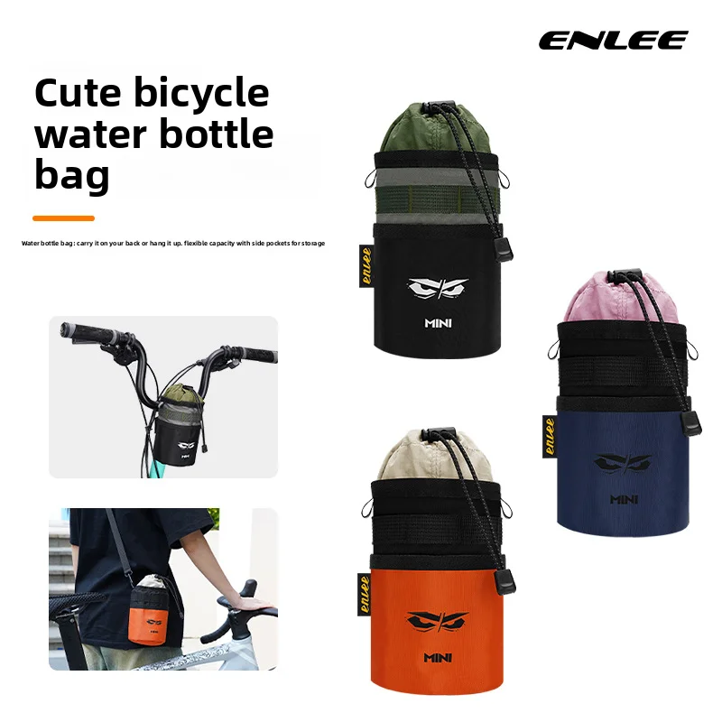 

Bicycle water bottle holder, mountain and road bike front bag, storage hanging bag, messenger bag, water bottle bag, cycling equ