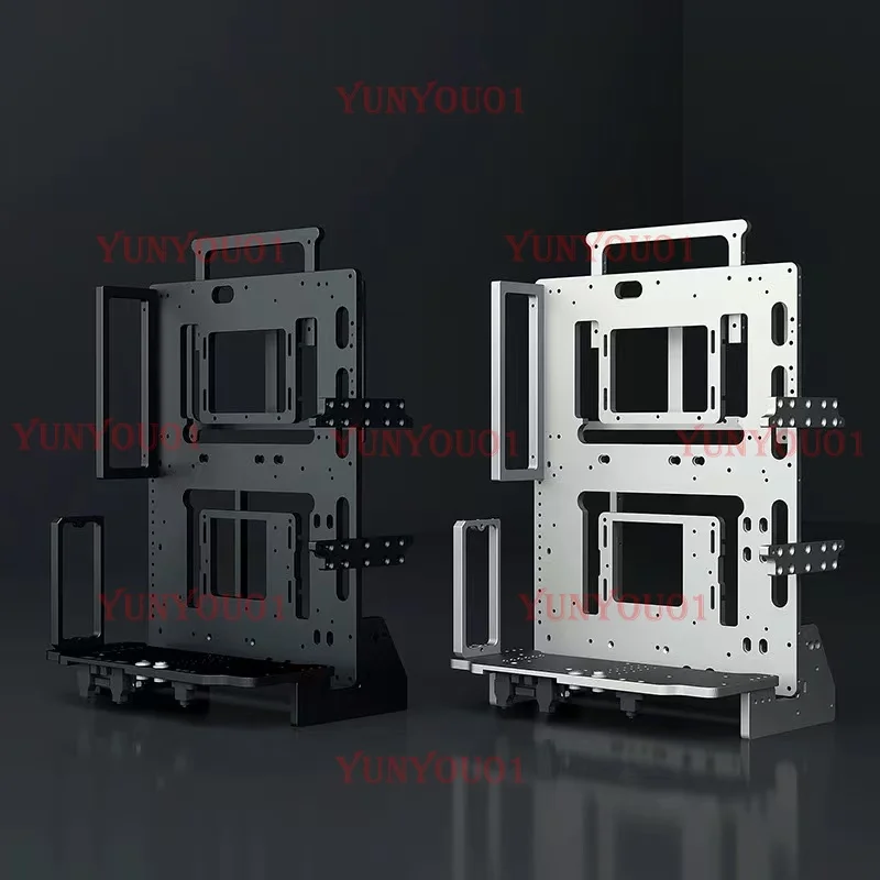 

Open Frame Computer Case Aluminum ATX MATX ITX Holder Water Cooling Support Large GPU Gaming Rig Clear Side Panel