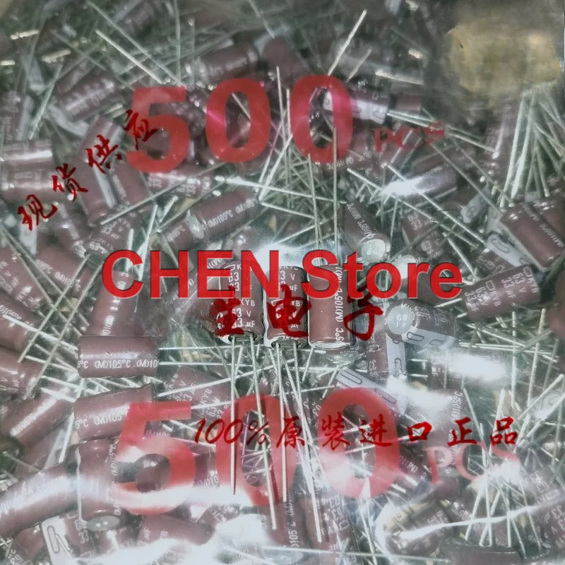 50PCS/lot original NIPPON KYB 33UF 63V 6.3X11MM 105C NCC electrolytic capacitor CHEMI-CON 63V33UF Free Shipping