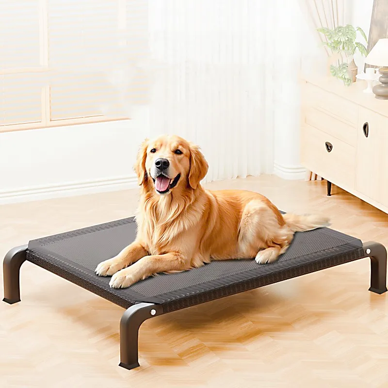 

Dog Bed Anti-moisturizing Dog Beds Indoor Breathable Dogs Beds Iron Frame Camping Bed for Dogs Traveling Kennel Mat Pet Products