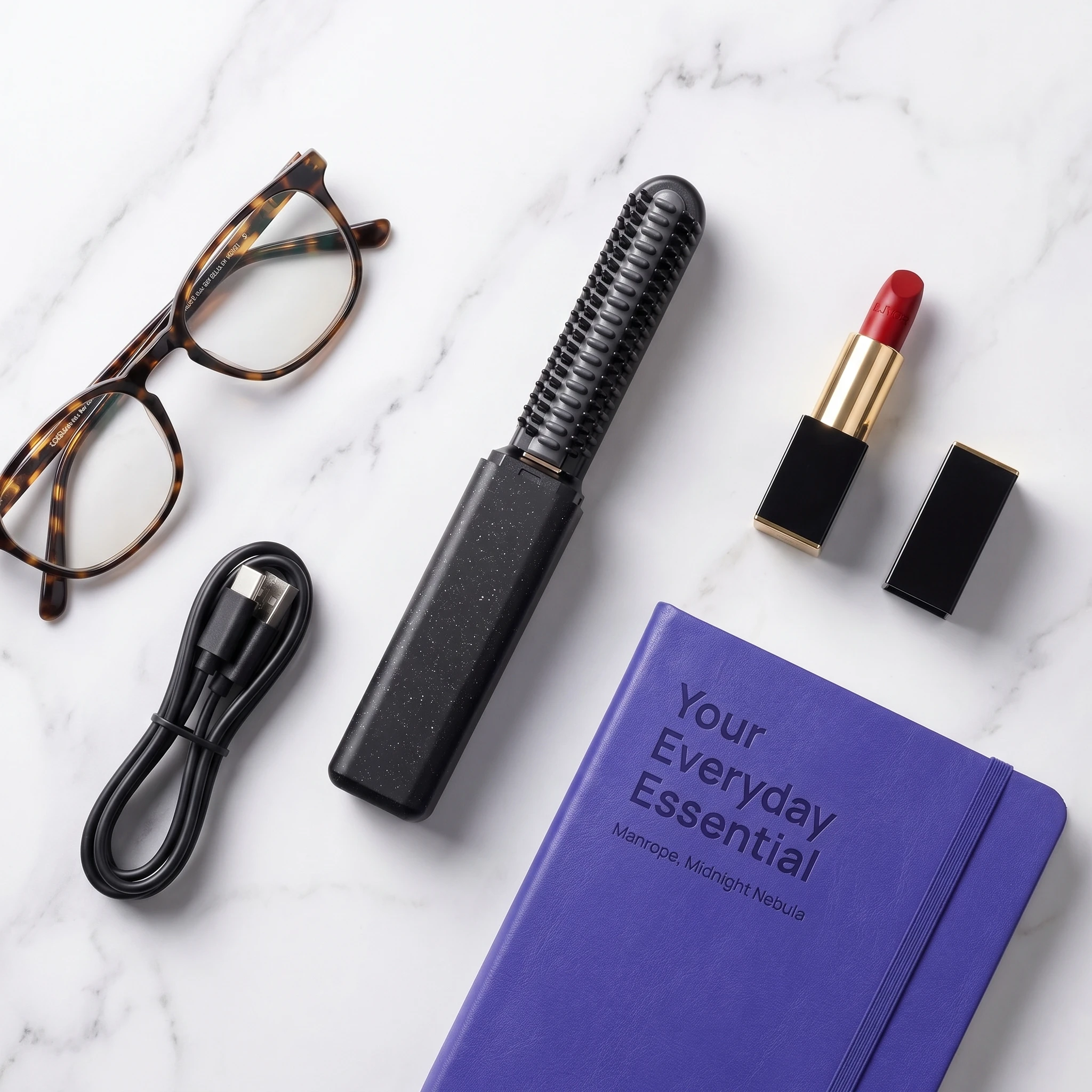 Mini Bangs Comb Straight Hair Comb Wireless Charging Portable Curling Iron Portable Styling Electric Comb Does Not Hurt Hair