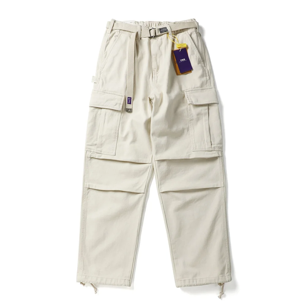 

Autumn Winter Top Quality Cotton Loose Casual Cargo Pant Men Japanese Streetwear Fashion Wide Leg Track Baggy Pants Trouser