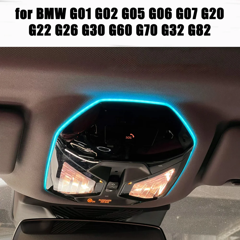11 Colors reading light Ambient Light for BMW 3 4 5 6 7 series X3 X4 X5 X6 X7, For BMW5 series G60 Interior Lighting Upgrade