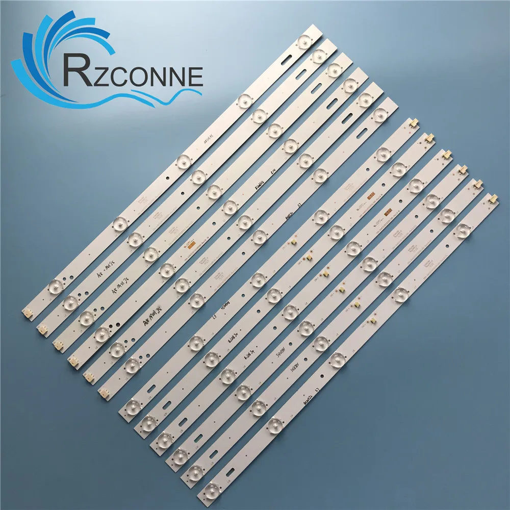 

Display Screen LED Backlight strip 10 Lamp For 48"TV PLDED4897A CRH-K483535T0510L58S-REV01.6W K483535T0510R58S