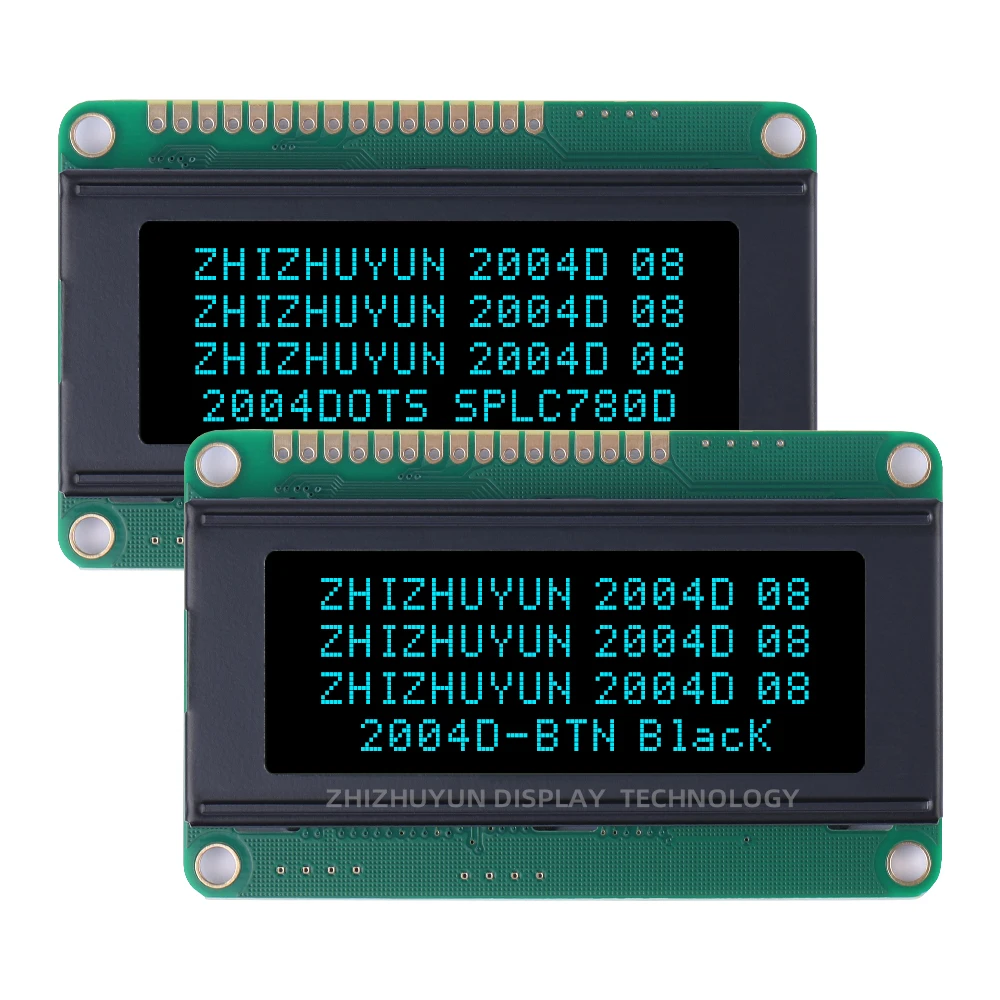 BTN Black Film Yellow Characters Splc780D High Brightness LED Light Dedicated PCD Board 2004D LCM Display Module Dot Matrix