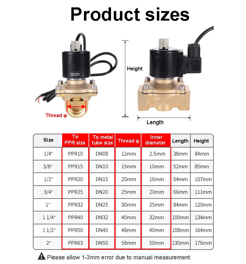 1/2“ 3/4” 1“ 1-1/2” 2Inch Normally open Fountain Solenoid Valve IP68 Waterproof 380V 110V 220V 12V 24V  For Underwater