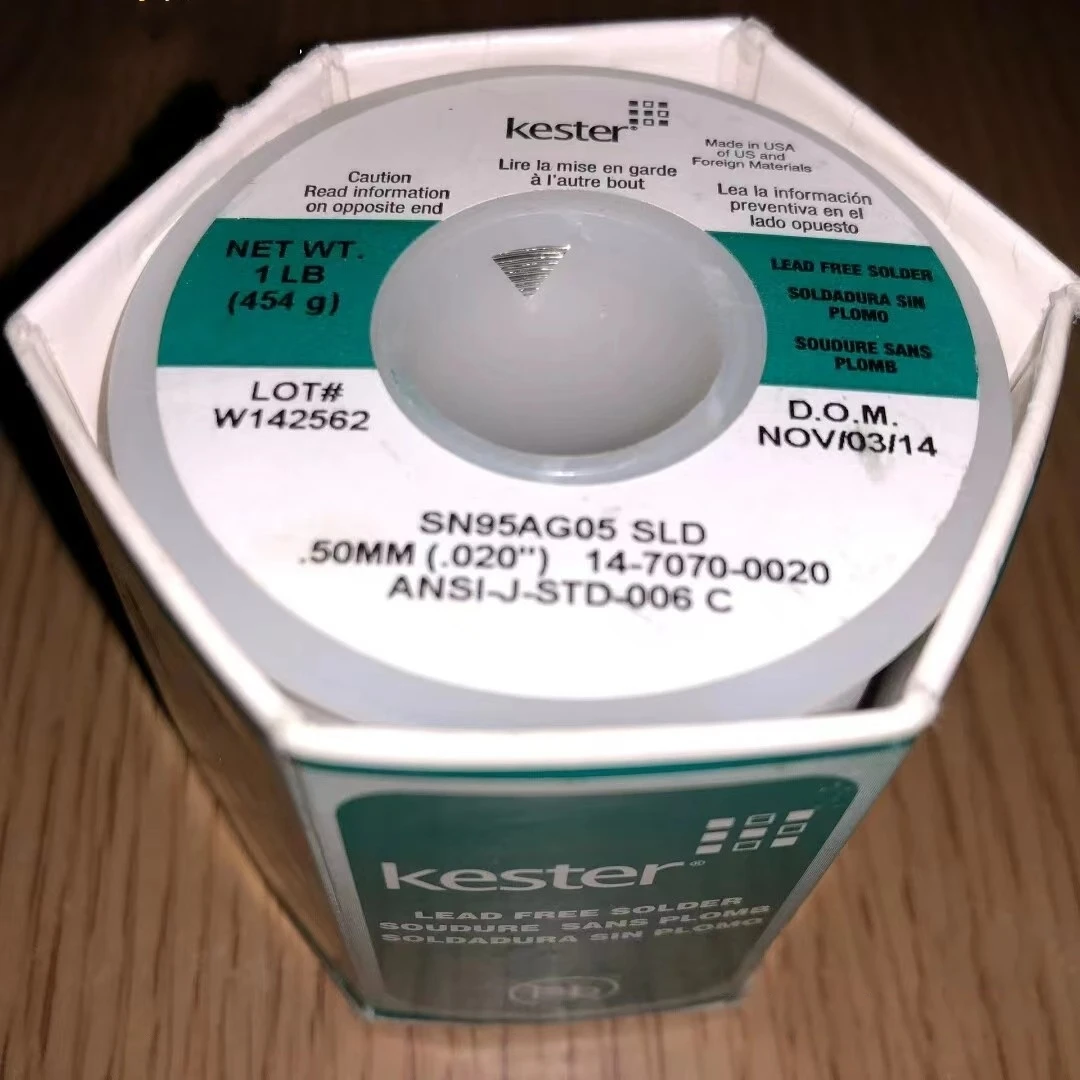American Kester Fio de Solda Prata Pura Fio de Solda de Alta Qualidade Áudio Específico 05 mm de Diâmetro 5m