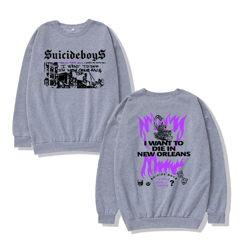 Suicideboys Tour Concert Sweatshirt Suicideboys Music Album T-Shirt Harajuku Top Music Lover Menand Women Streetwear Fall Winter